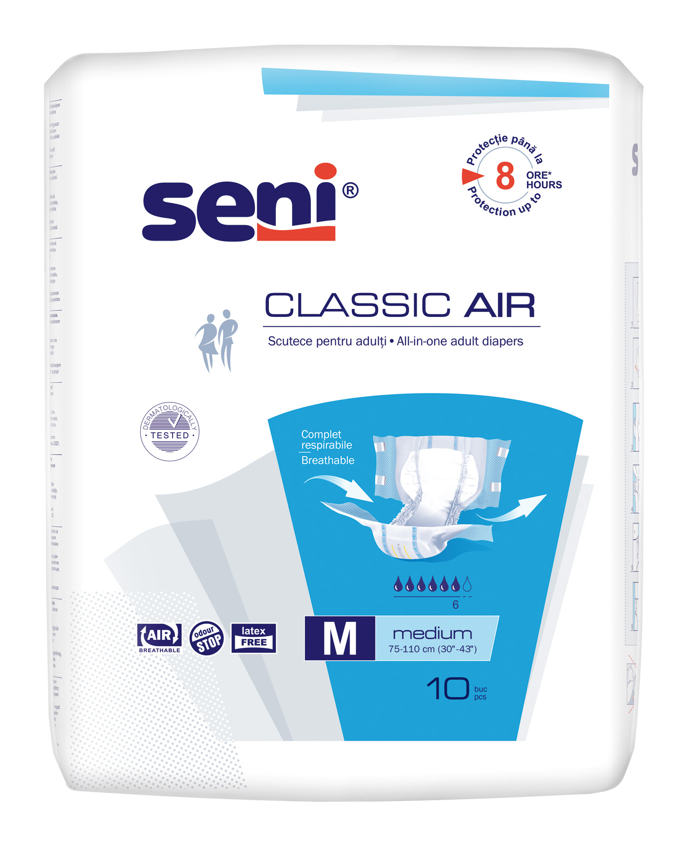 Підгузки для дорослих SENI CLASSIC AIR medium.(10 шт.)